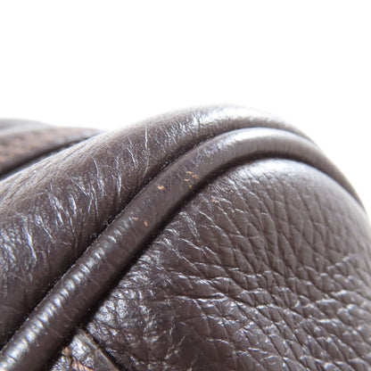 Giorgio Armani Simple design Business bag Leather mens [Used]