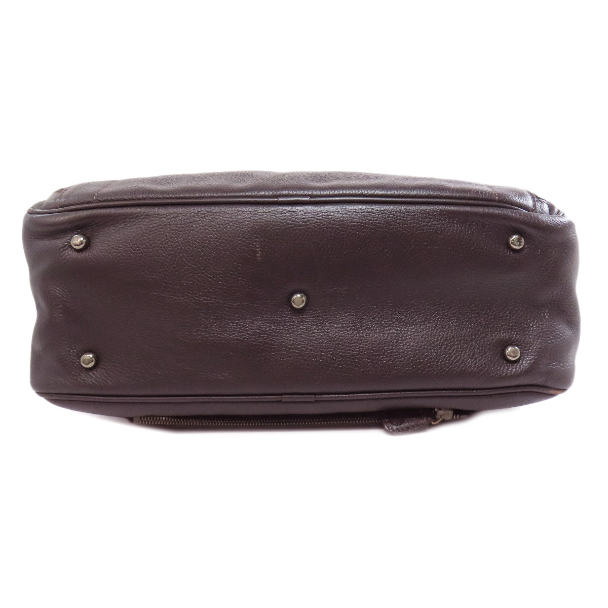 Giorgio Armani Simple design Business bag Leather mens [Used]