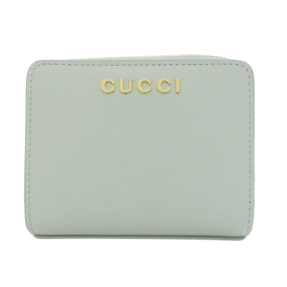 GUCCI 772639 Script Mini Wallet Bifold Wallet with Coin Pocket Calf Ladies [Used]