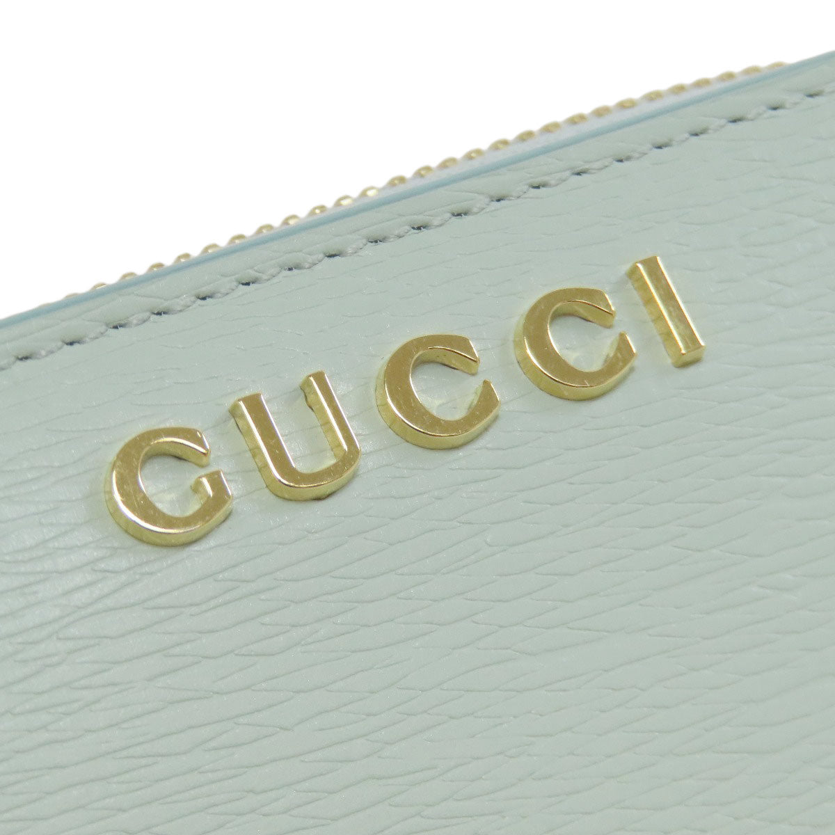 GUCCI 772639 Script Mini Wallet Bifold Wallet with Coin Pocket Calf Ladies [Used]