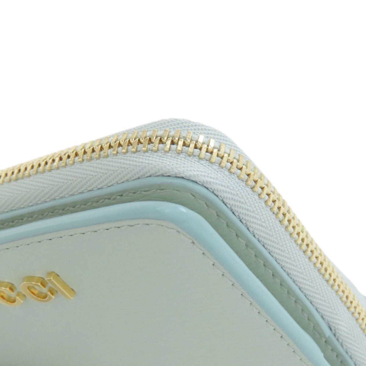 GUCCI 772639 Script Mini Wallet Bifold Wallet with Coin Pocket Calf Ladies [Used]