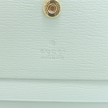 GUCCI 772639 Script Mini Wallet Bifold Wallet with Coin Pocket Calf Ladies [Used]