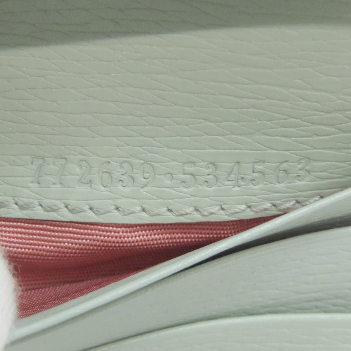 GUCCI 772639 Script Mini Wallet Bifold Wallet with Coin Pocket Calf Ladies [Used]