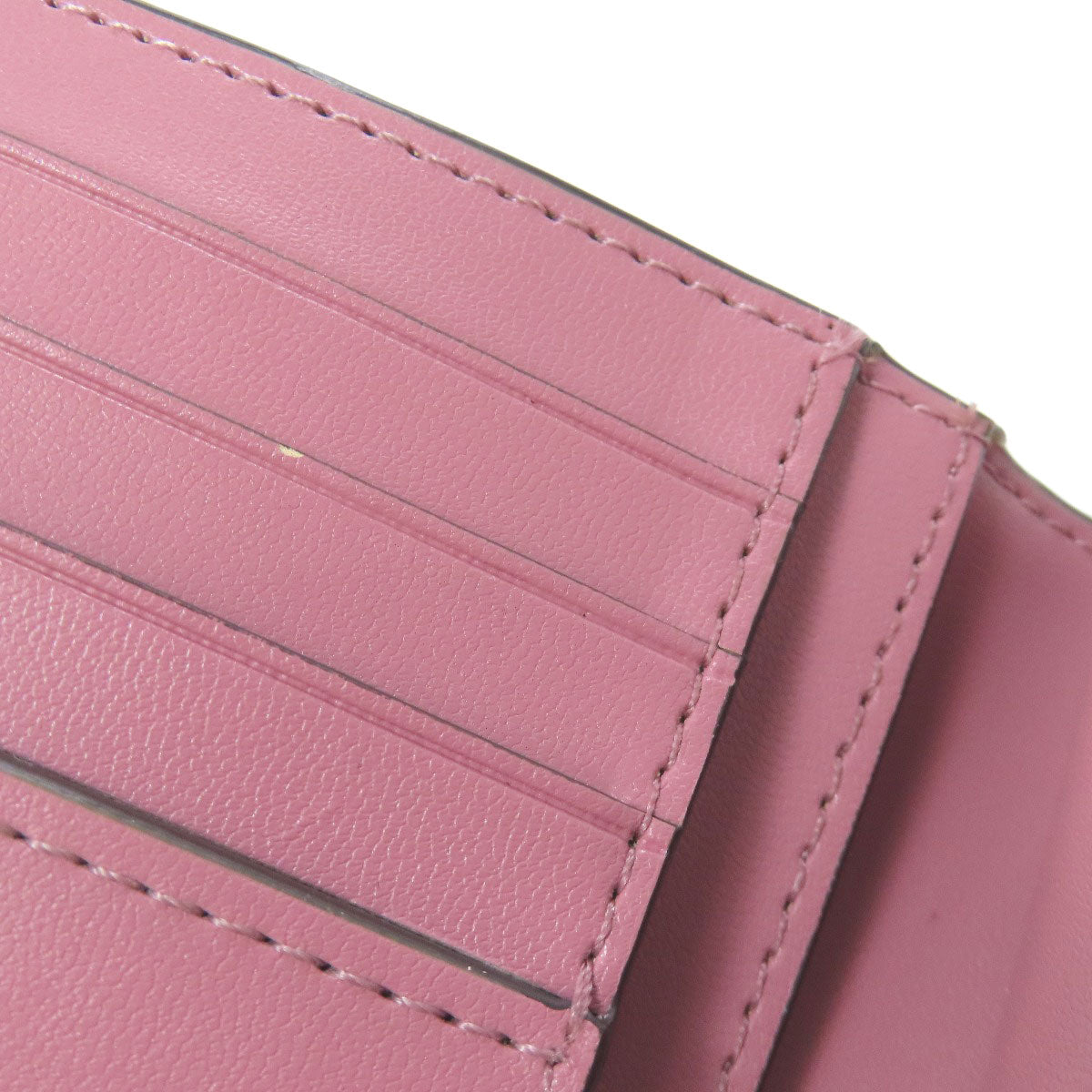 kate spade Logo overall pattern Bifold Wallet with Coin Pocket PVC Ladies [Used]