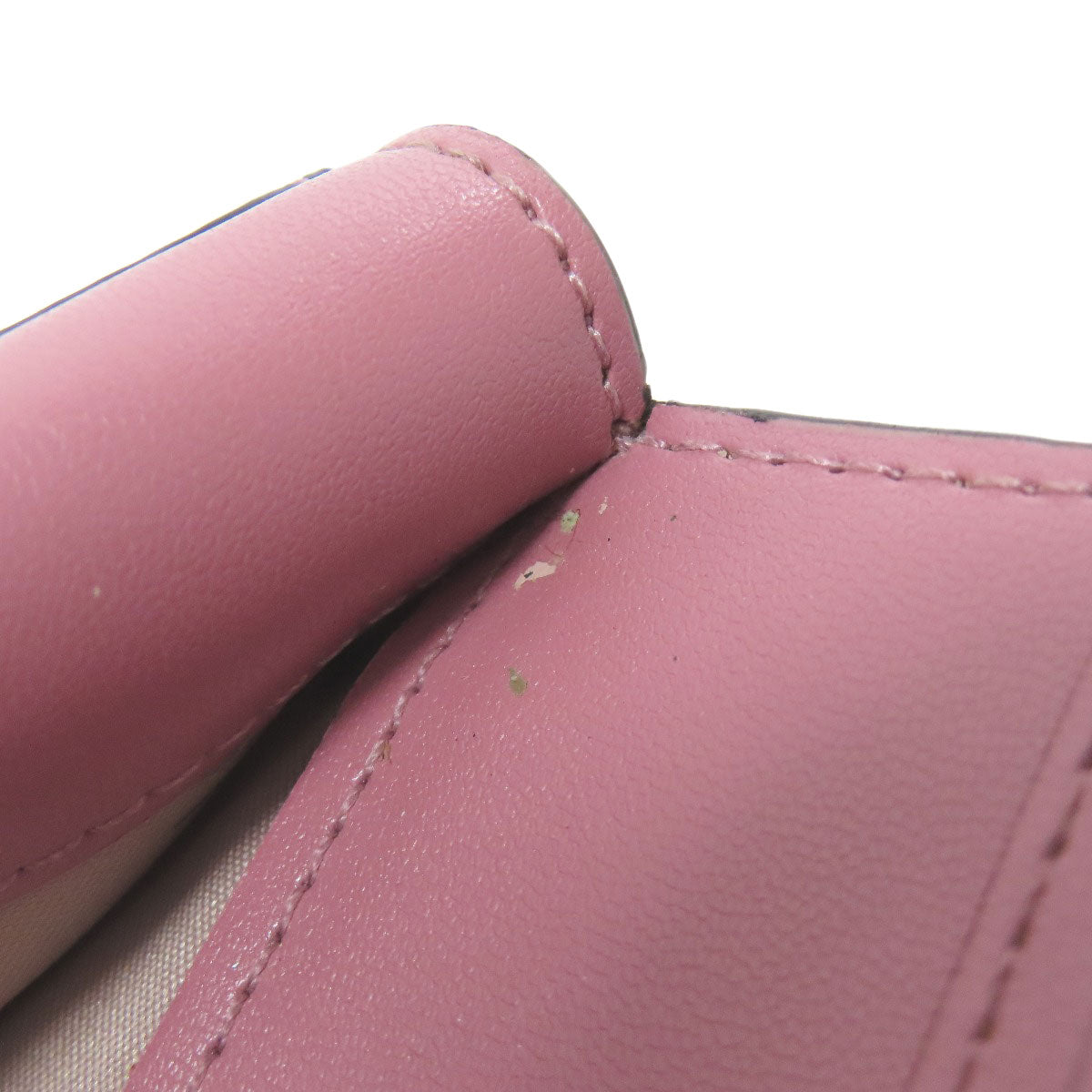 kate spade Logo overall pattern Bifold Wallet with Coin Pocket PVC Ladies [Used]