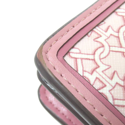 kate spade Logo overall pattern Bifold Wallet with Coin Pocket PVC Ladies [Used]