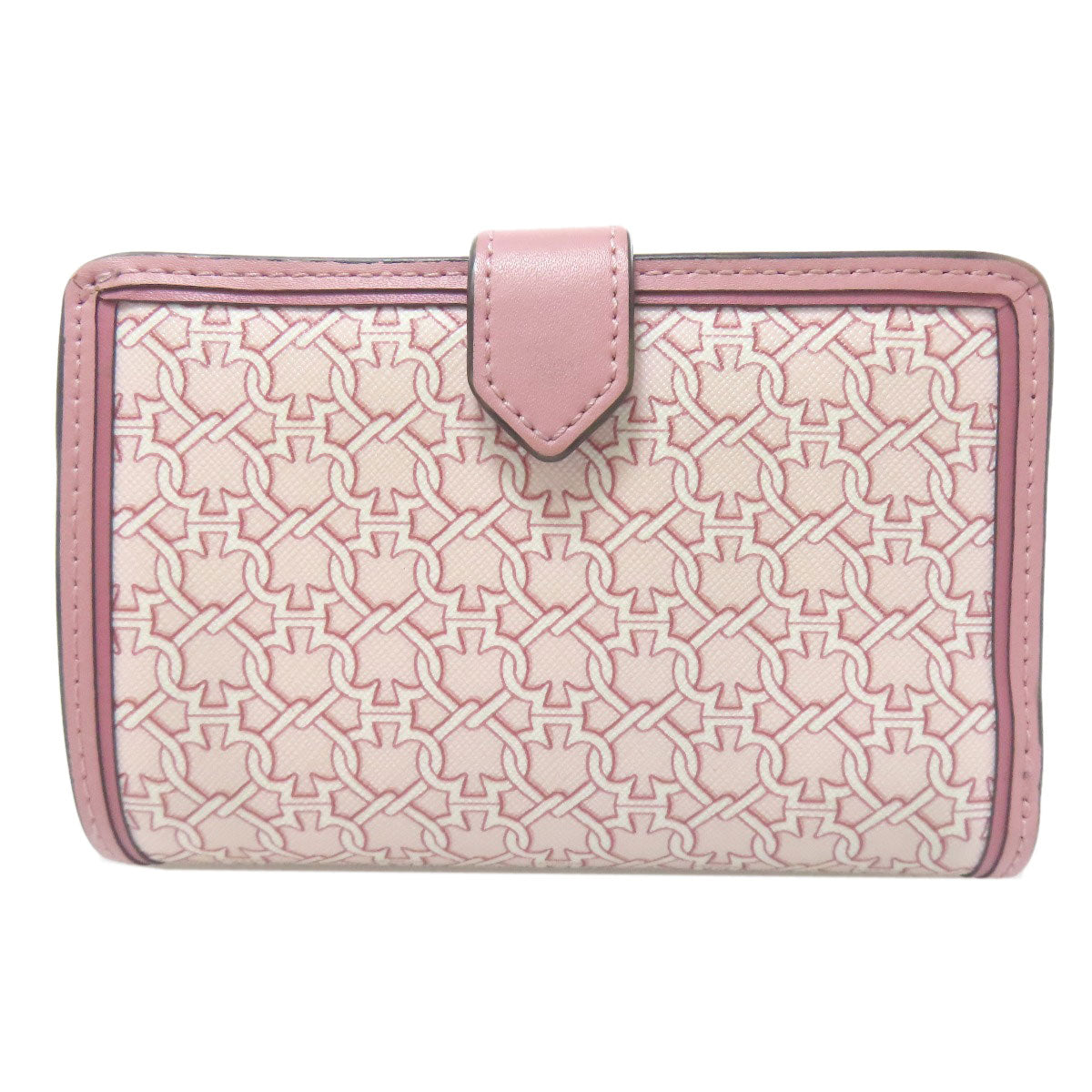 kate spade Logo overall pattern Bifold Wallet with Coin Pocket PVC Ladies [Used]