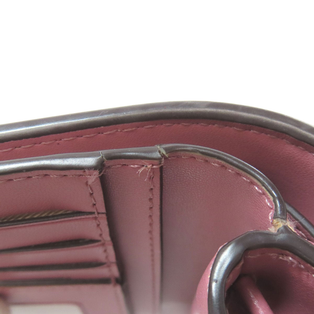 kate spade Logo overall pattern Bifold Wallet with Coin Pocket PVC Ladies [Used]