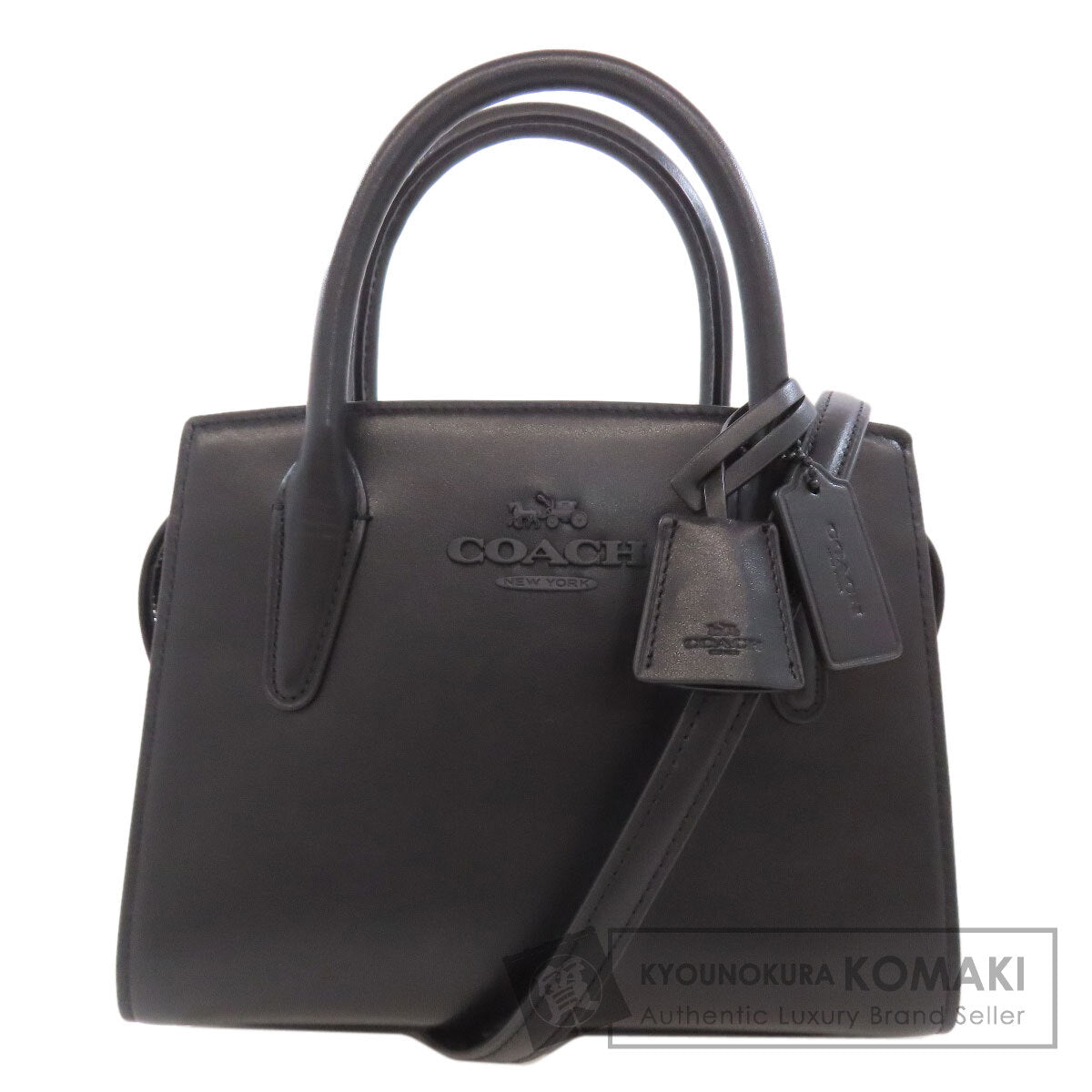 COACH CP081 Andrea Carryall 2WAY Handbag Calf Ladies [Used]