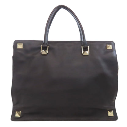 VALENTINO Studs Tote Bag Calf Ladies [Used]