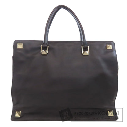 VALENTINO Studs Tote Bag Calf Ladies [Used]