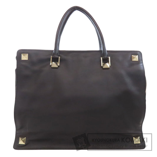 VALENTINO Studs Tote Bag Calf Ladies [Used]