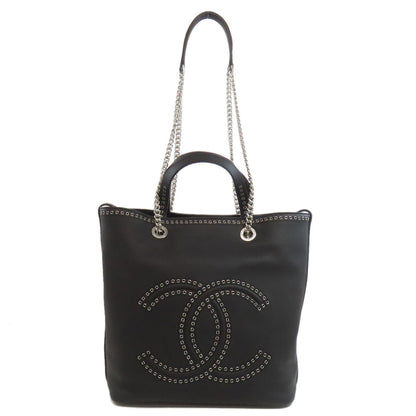 CHANEL Chain bag 2WAY Tote Bag Calf Ladies [Used]