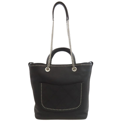 CHANEL Chain bag 2WAY Tote Bag Calf Ladies [Used]