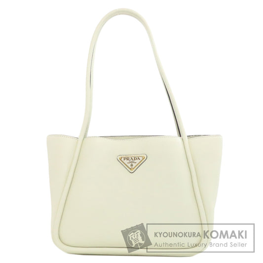 PRADA Logo Hardware Tote Bag Calf Ladies [Used]