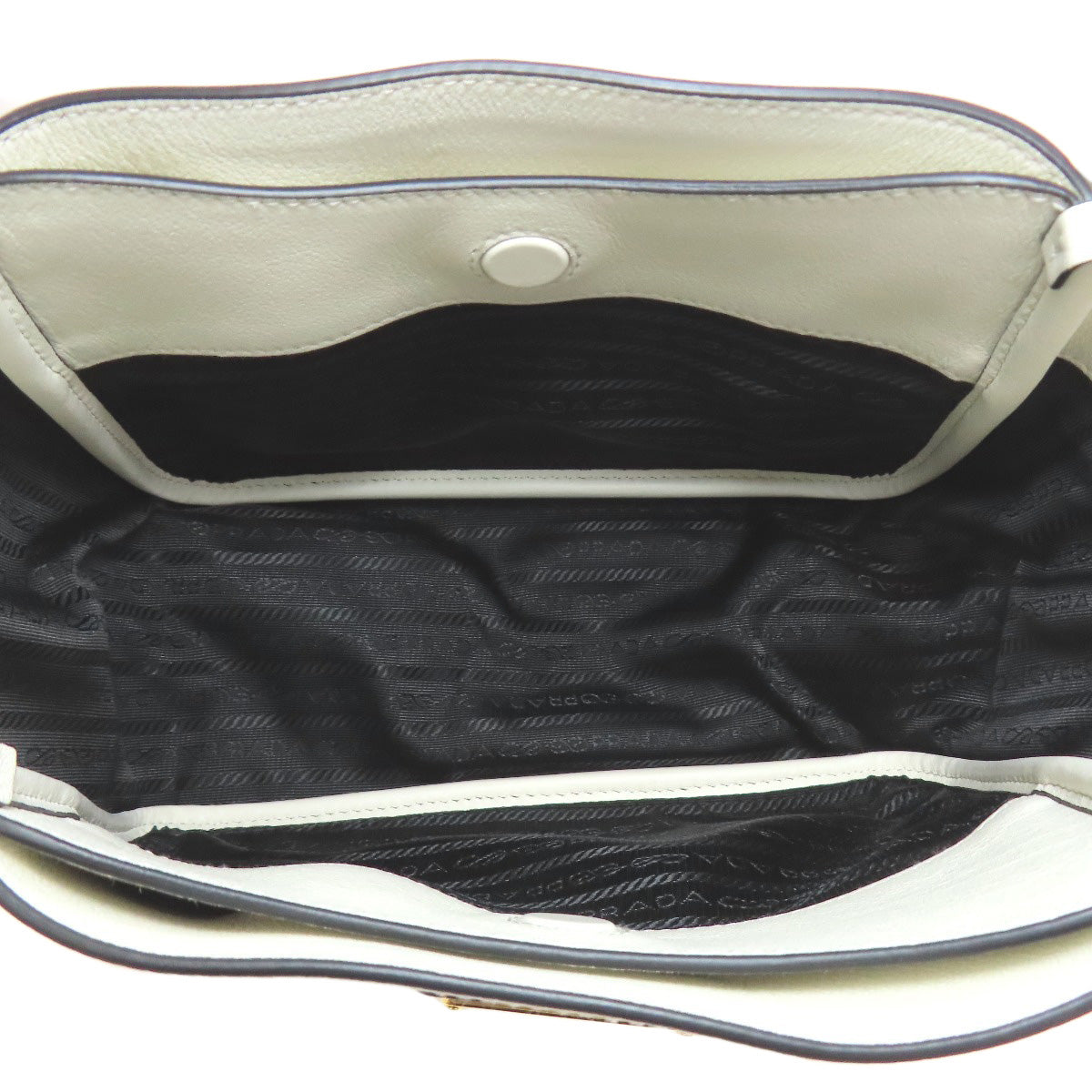 PRADA Logo Hardware Tote Bag Calf Ladies [Used]