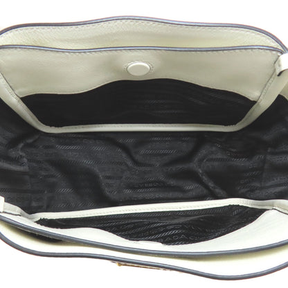 PRADA Logo Hardware Tote Bag Calf Ladies [Used]