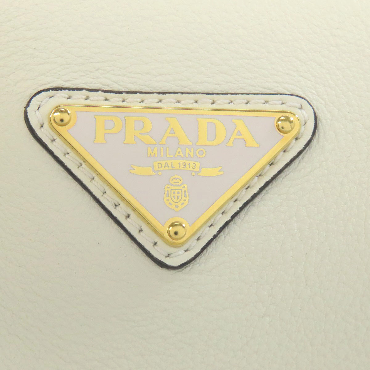 PRADA Logo Hardware Tote Bag Calf Ladies [Used]