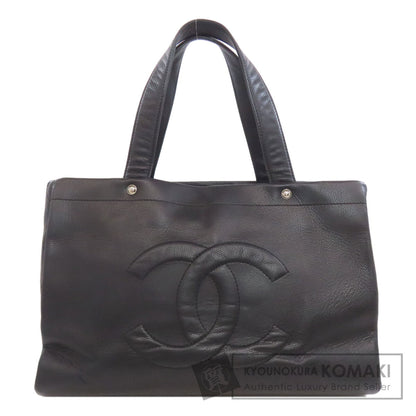 CHANEL COCO Mark Tote Bag Grained Calfskin Skin Ladies [Used]
