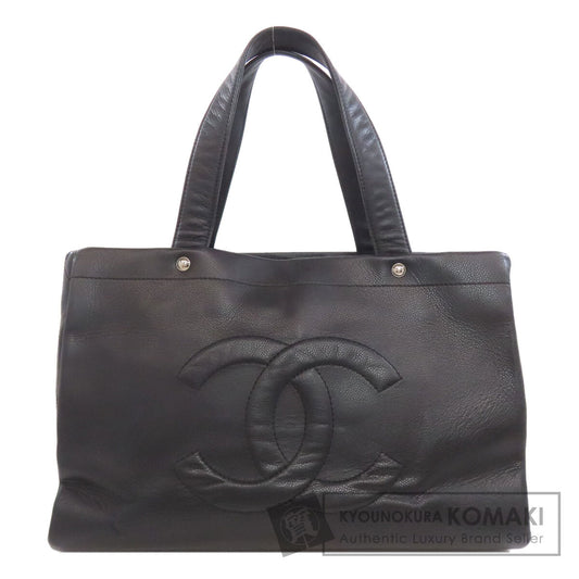 CHANEL COCO Mark Tote Bag Grained Calfskin Skin Ladies [Used]