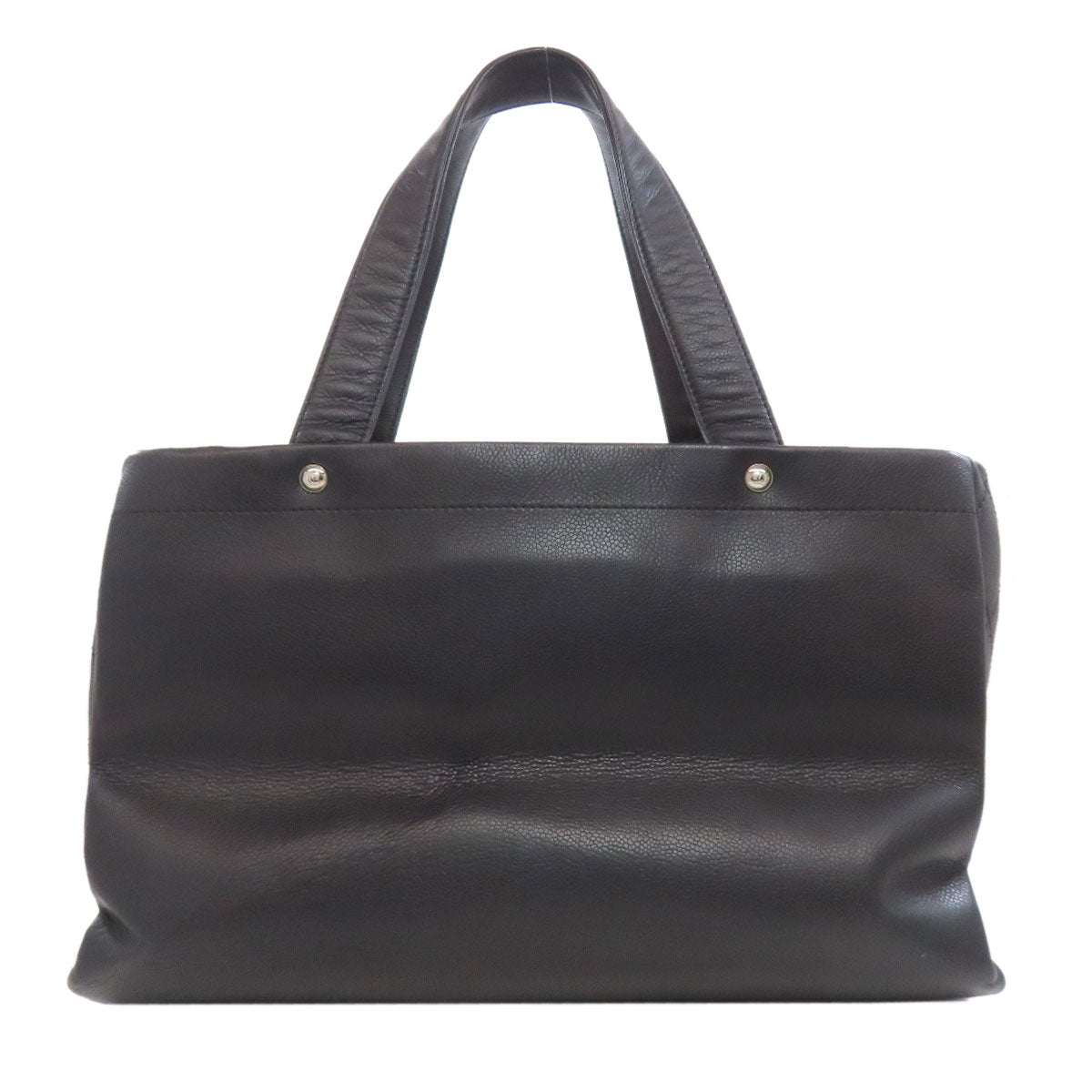 CHANEL COCO Mark Tote Bag Grained Calfskin Skin Ladies [Used]