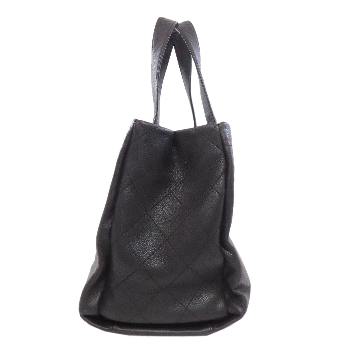 CHANEL COCO Mark Tote Bag Grained Calfskin Skin Ladies [Used]