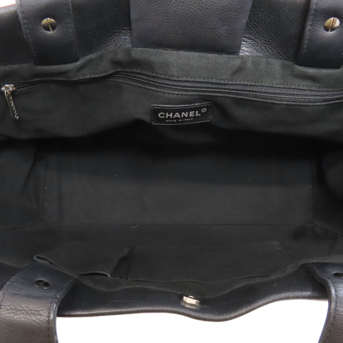 CHANEL COCO Mark Tote Bag Grained Calfskin Skin Ladies [Used]