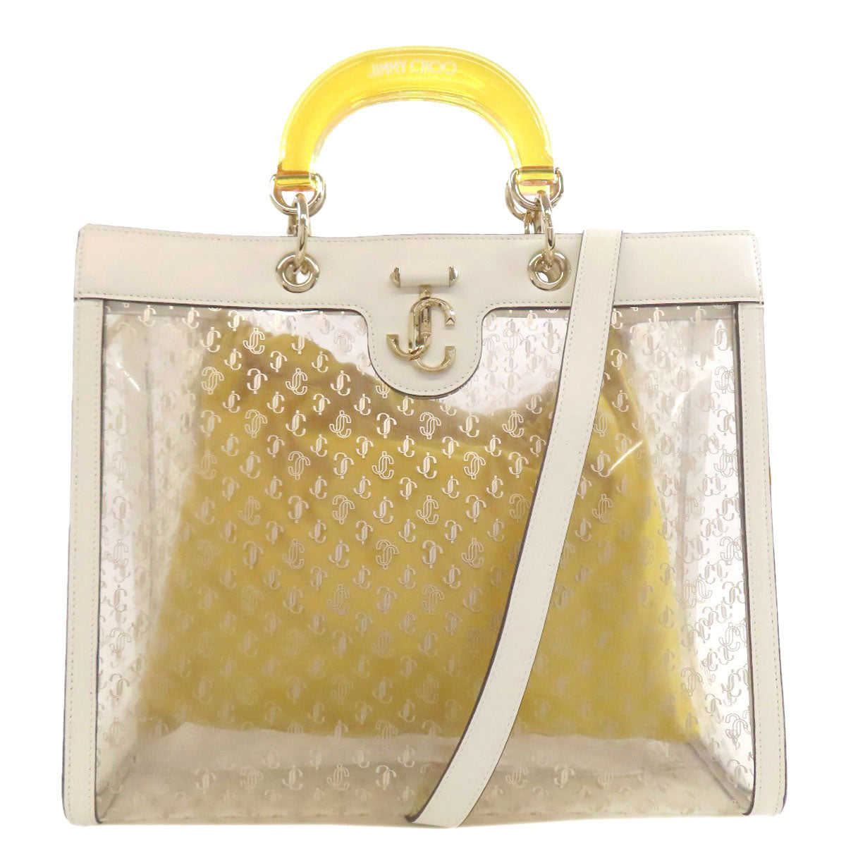 Jimmy Choo 2WAY Handbag Plastics LeatherLadies [Used]
