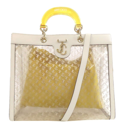 Jimmy Choo 2WAY Handbag Plastics LeatherLadies [Used]