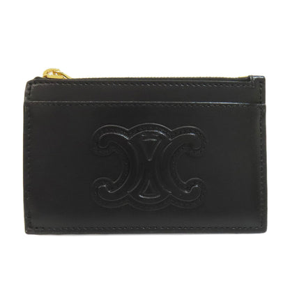 CELINE Triomphe coin purse Leather Ladies [Used]