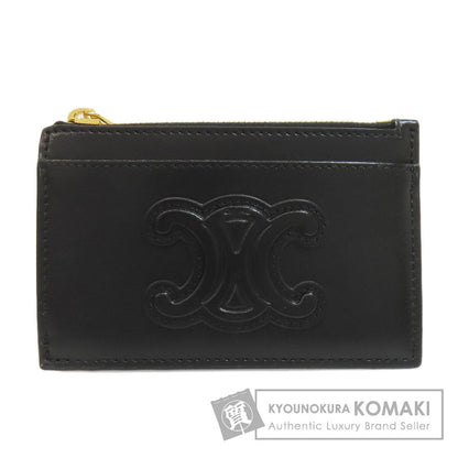 CELINE Triomphe coin purse Leather Ladies [Used]