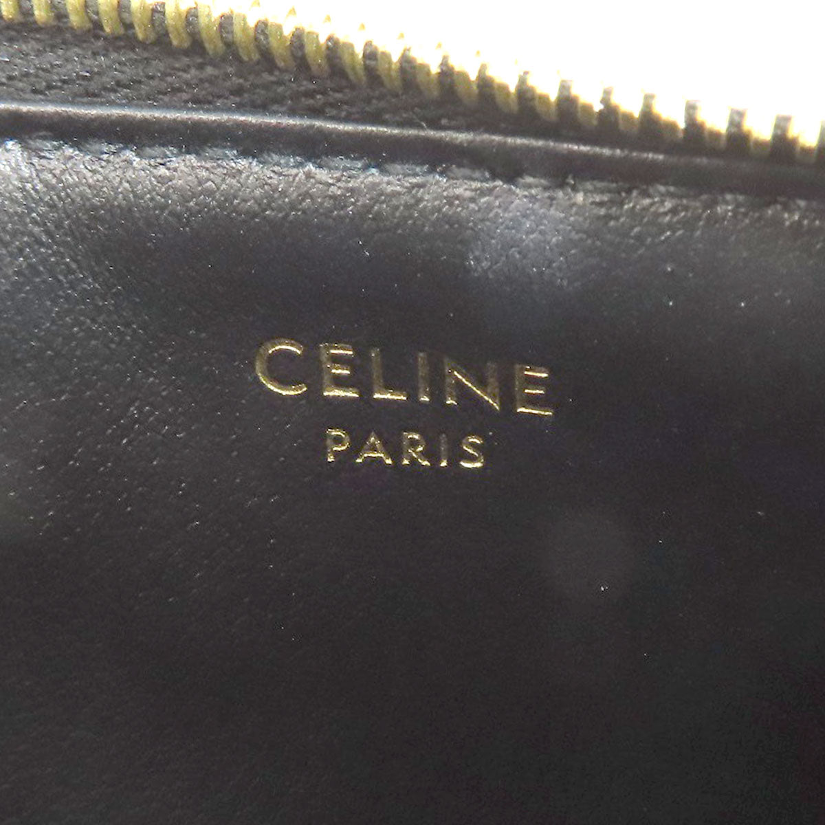 CELINE Triomphe coin purse Leather Ladies [Used]