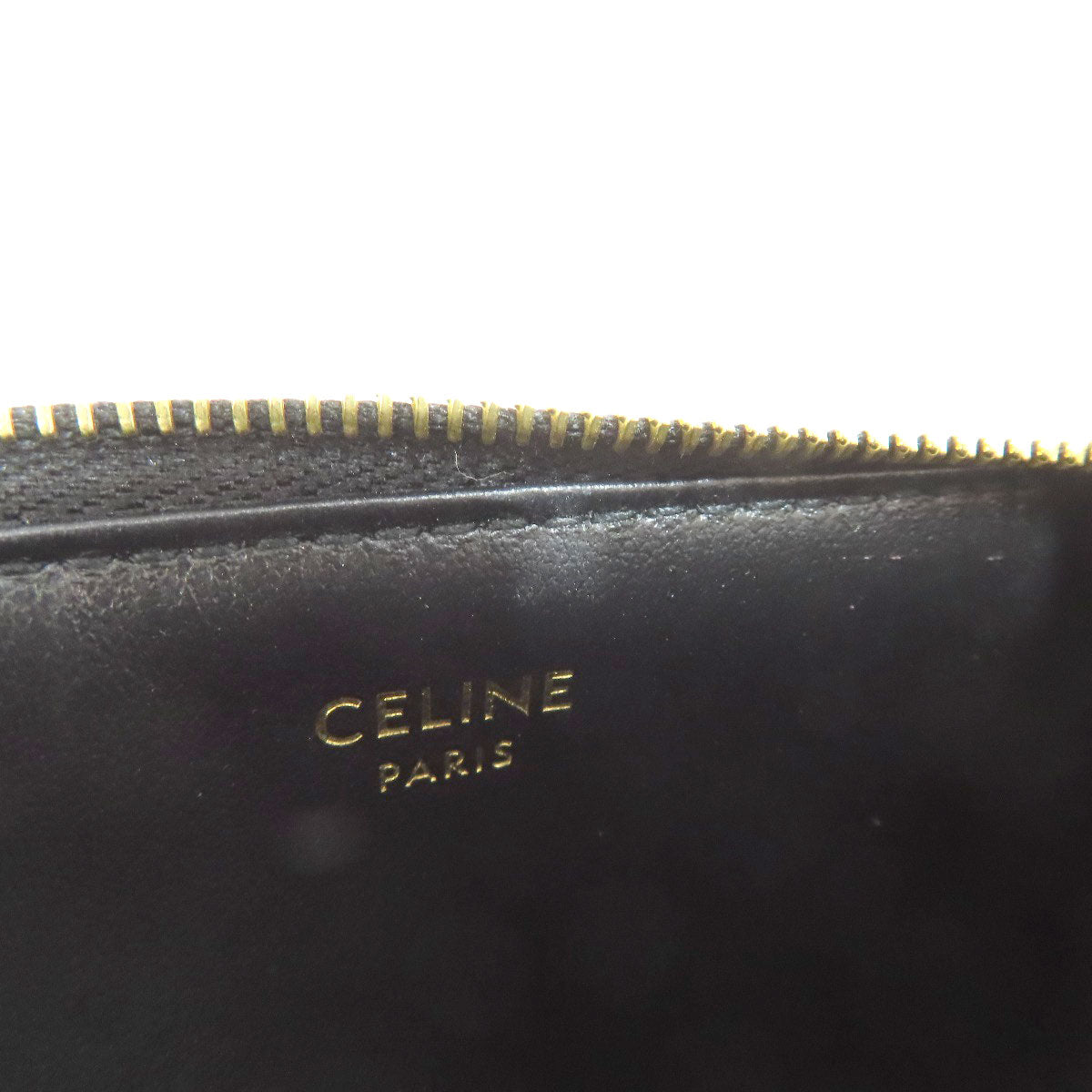 CELINE Triomphe coin purse Leather Ladies [Used]