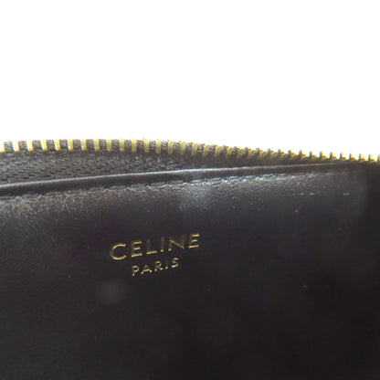 CELINE Triomphe coin purse Leather Ladies [Used]