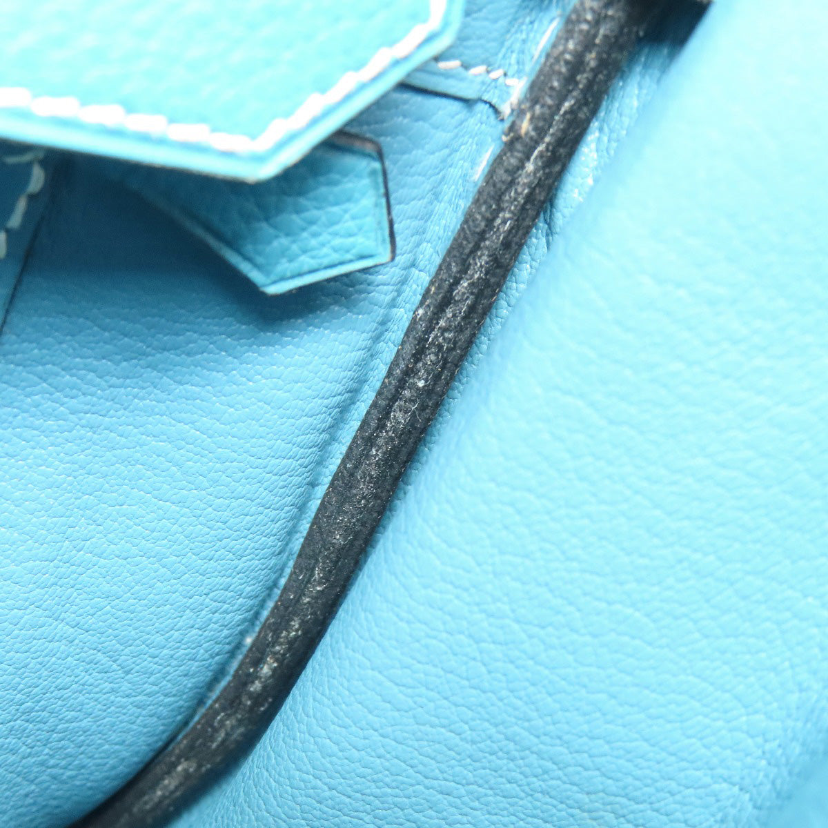 HERMES Birkin 30 Blue Gene SilverHardware Handbag Epsom Ladies [Used]
