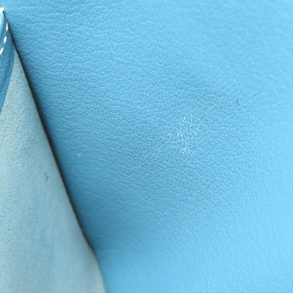 HERMES Birkin 30 Blue Gene SilverHardware Handbag Epsom Ladies [Used]