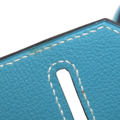 HERMES Birkin 30 Blue Gene SilverHardware Handbag Epsom Ladies [Used]