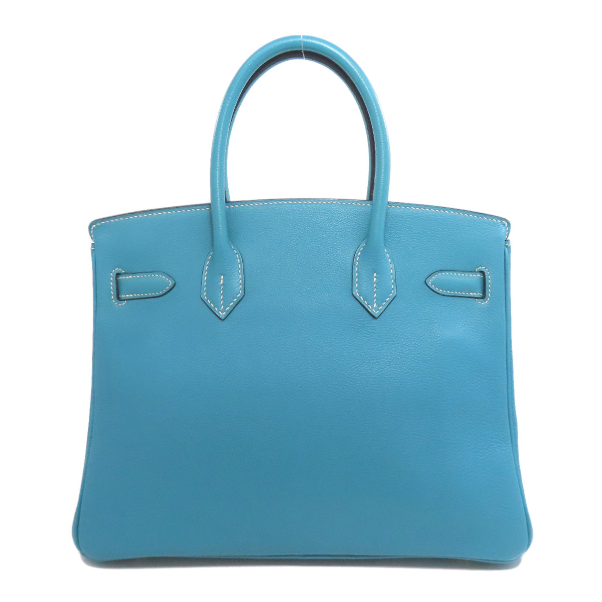 HERMES Birkin 30 Blue Gene SilverHardware Handbag Epsom Ladies [Used]