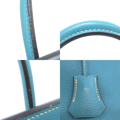 HERMES Birkin 30 Blue Gene SilverHardware Handbag Epsom Ladies [Used]