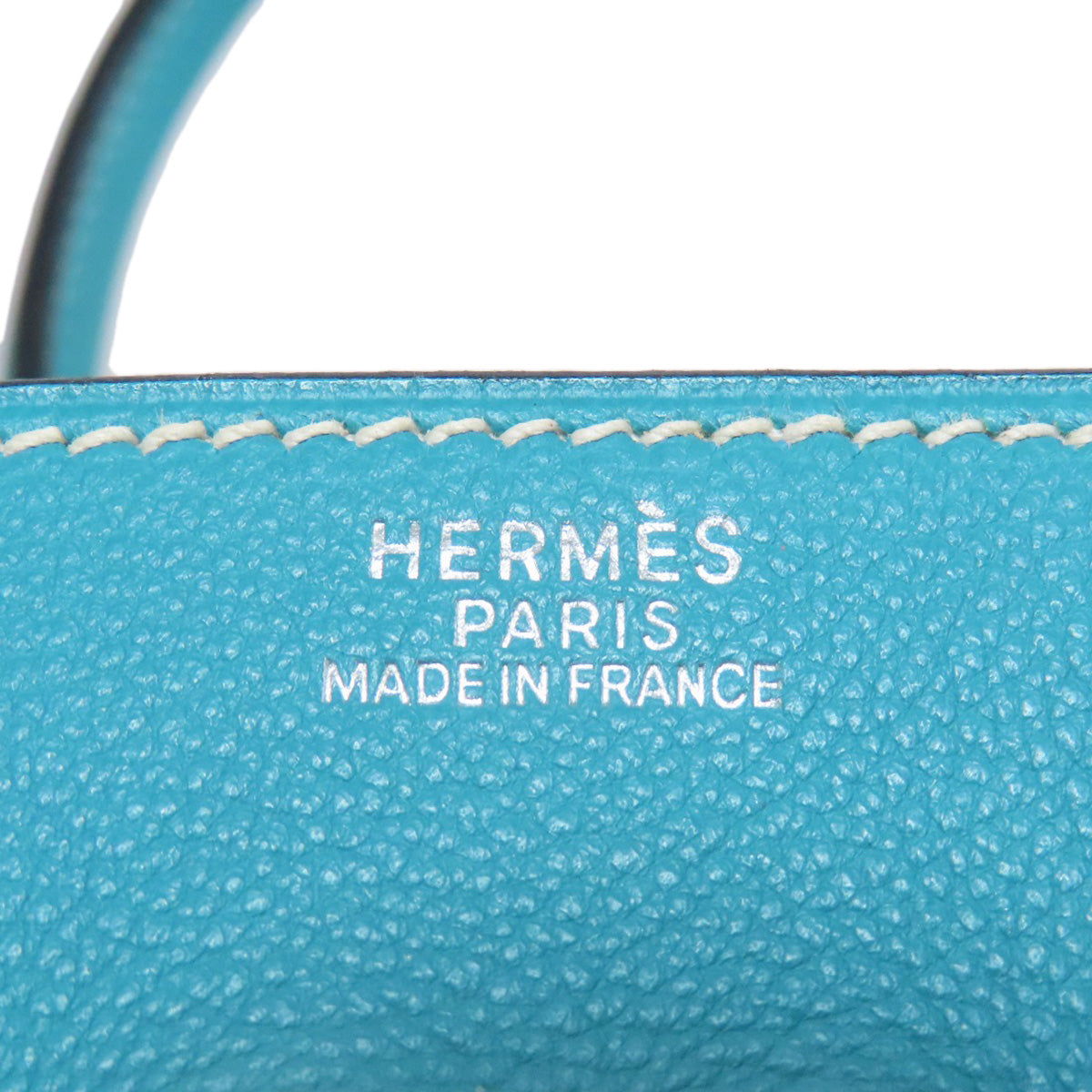 HERMES Birkin 30 Blue Gene SilverHardware Handbag Epsom Ladies [Used]