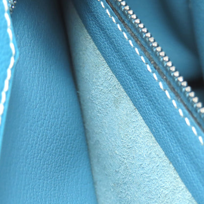 HERMES Birkin 30 Blue Gene SilverHardware Handbag Epsom Ladies [Used]