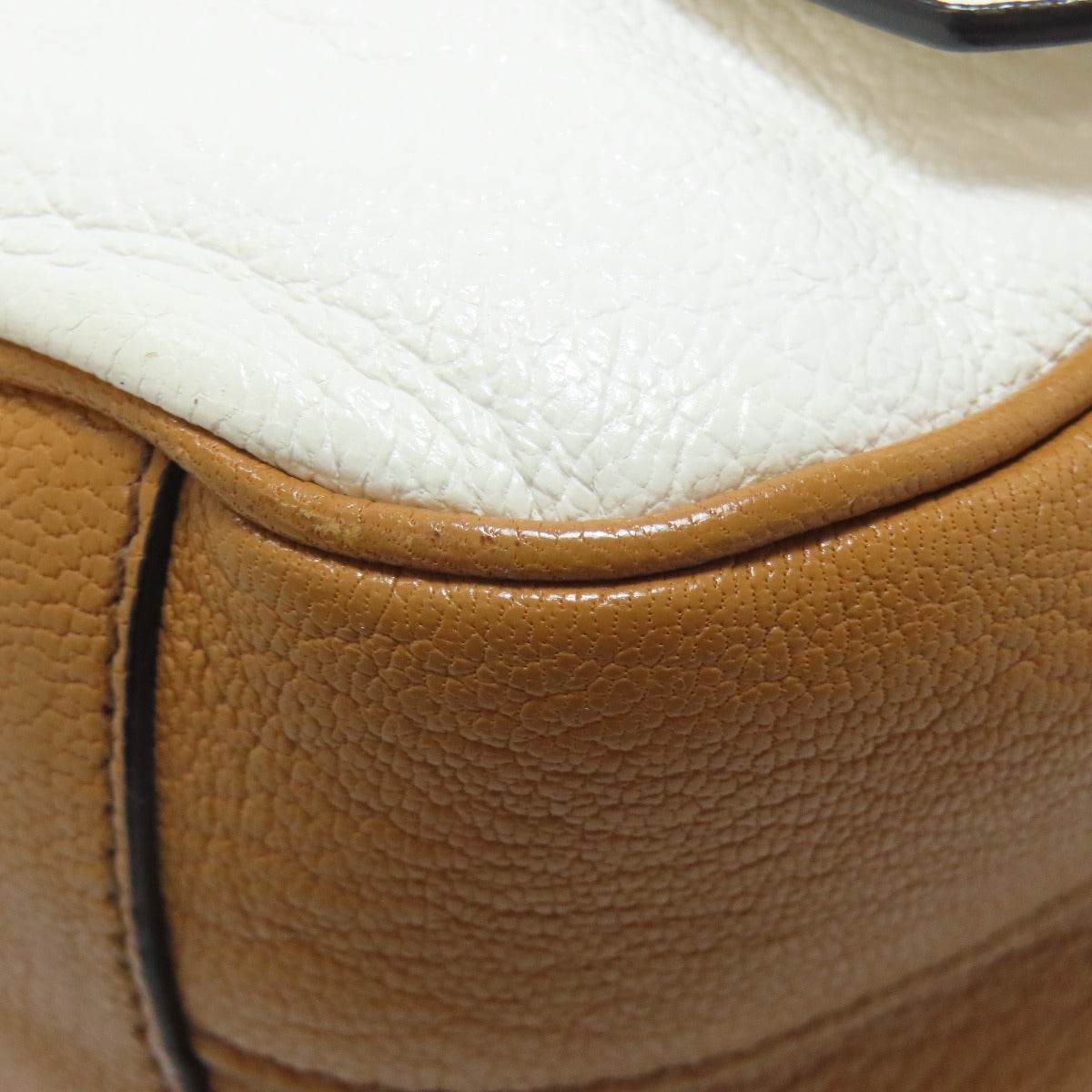 MIUMIU logo Shoulder Bag Leather Ladies [Used]