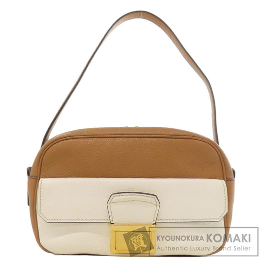 MIUMIU logo Shoulder Bag Leather Ladies [Used]