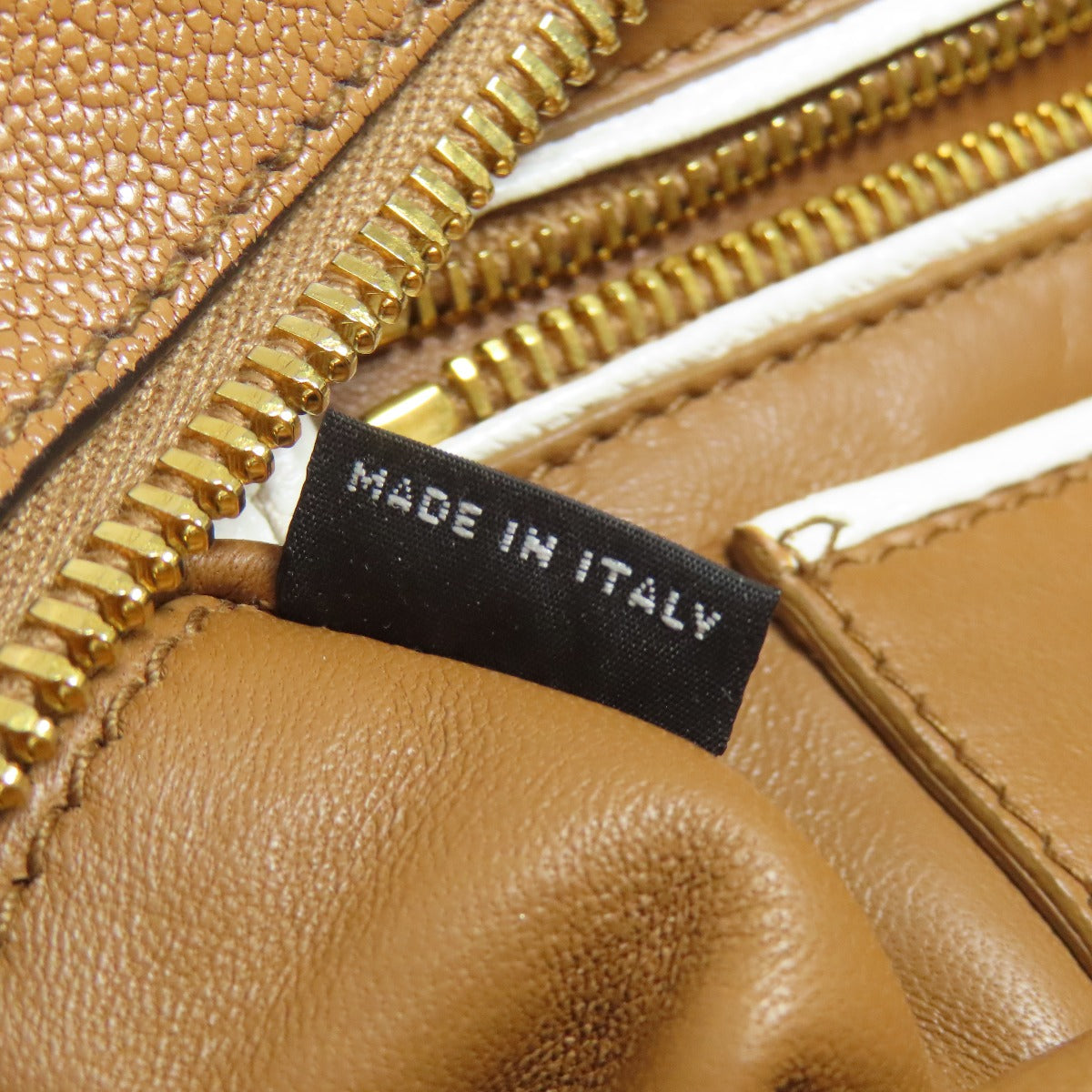 MIUMIU logo Shoulder Bag Leather Ladies [Used]