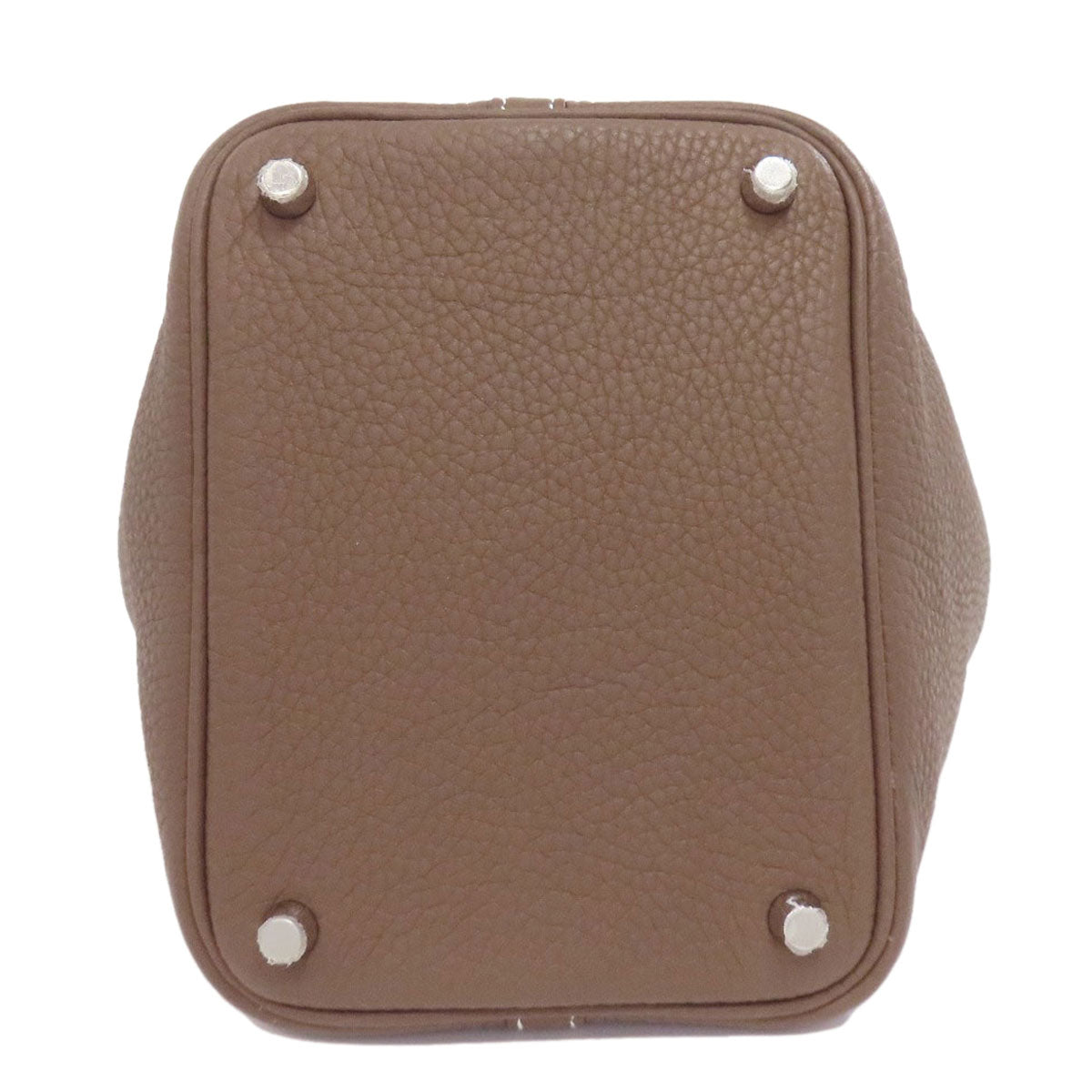 HERMES Picotin Lock PM Etoupe SilverHardware Handbag Leather Ladies [Used]