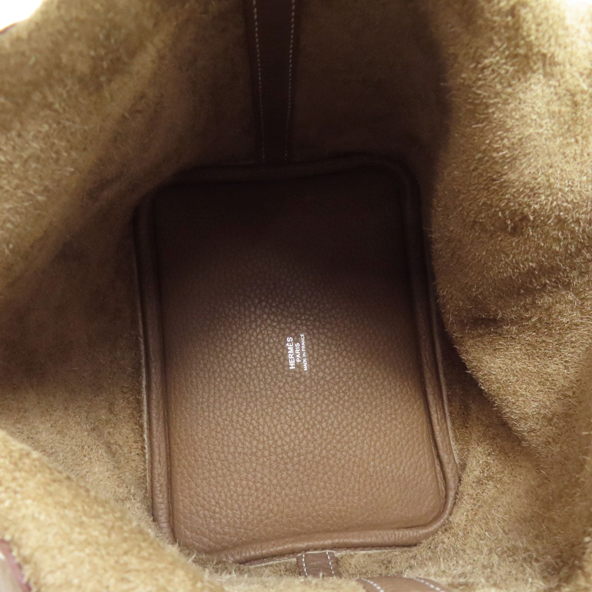 HERMES Picotin Lock PM Etoupe SilverHardware Handbag Leather Ladies [Used]