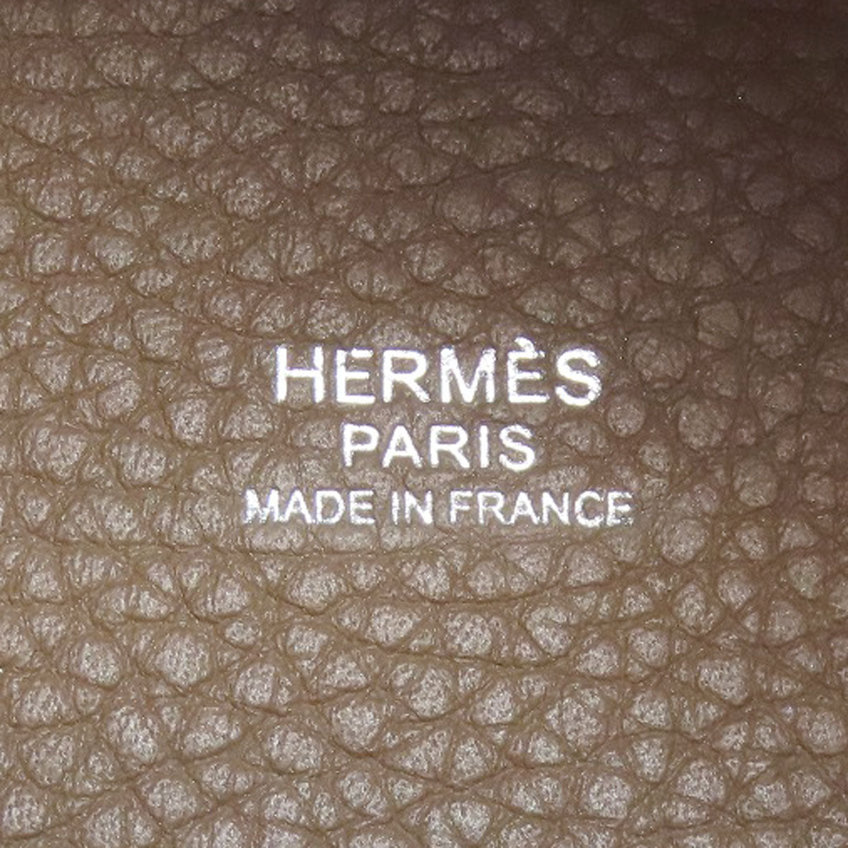 HERMES Picotin Lock PM Etoupe SilverHardware Handbag Leather Ladies [Used]