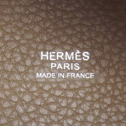 HERMES Picotin Lock PM Etoupe SilverHardware Handbag Leather Ladies [Used]
