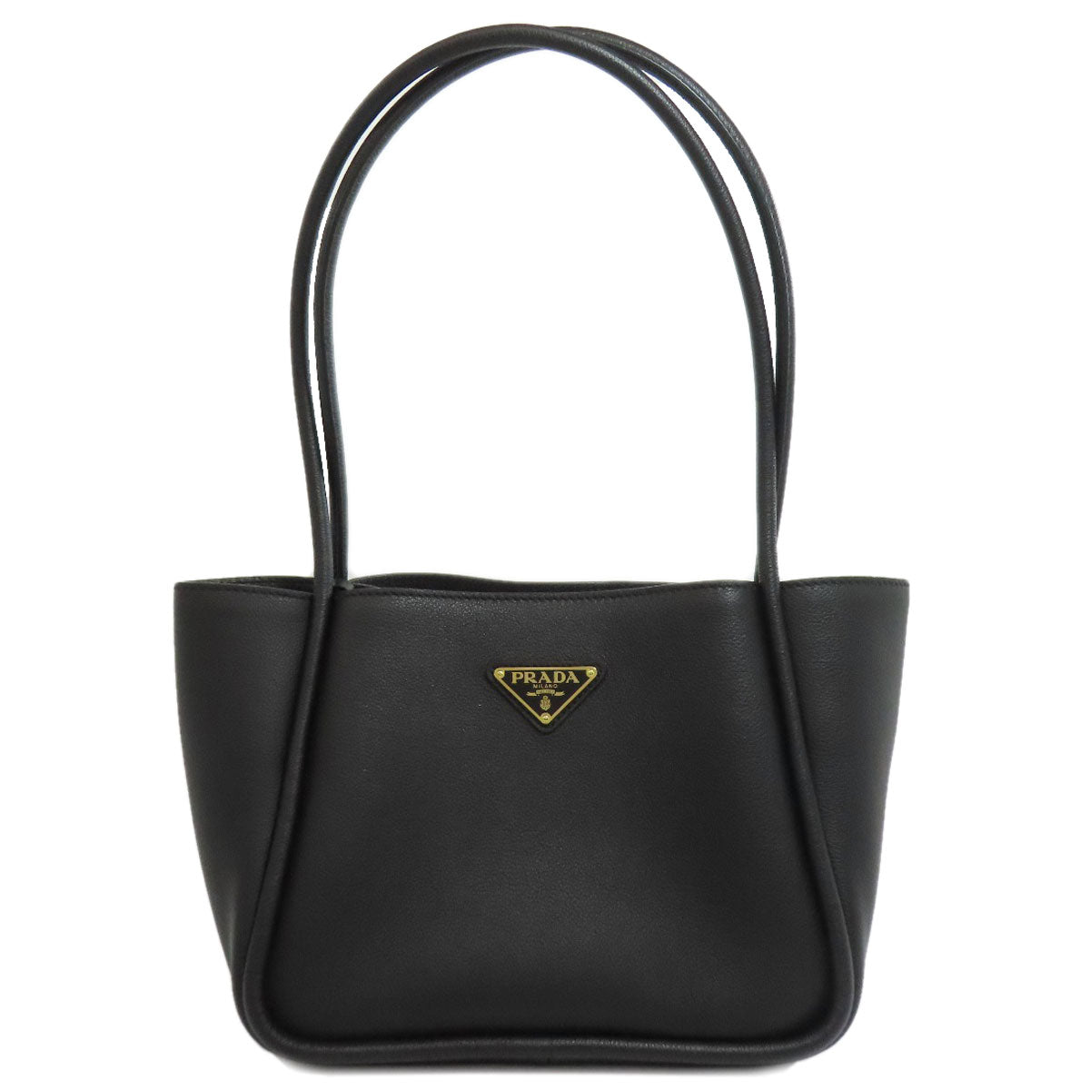 PRADA Logo Hardware Tote Bag Calf Ladies [Used]