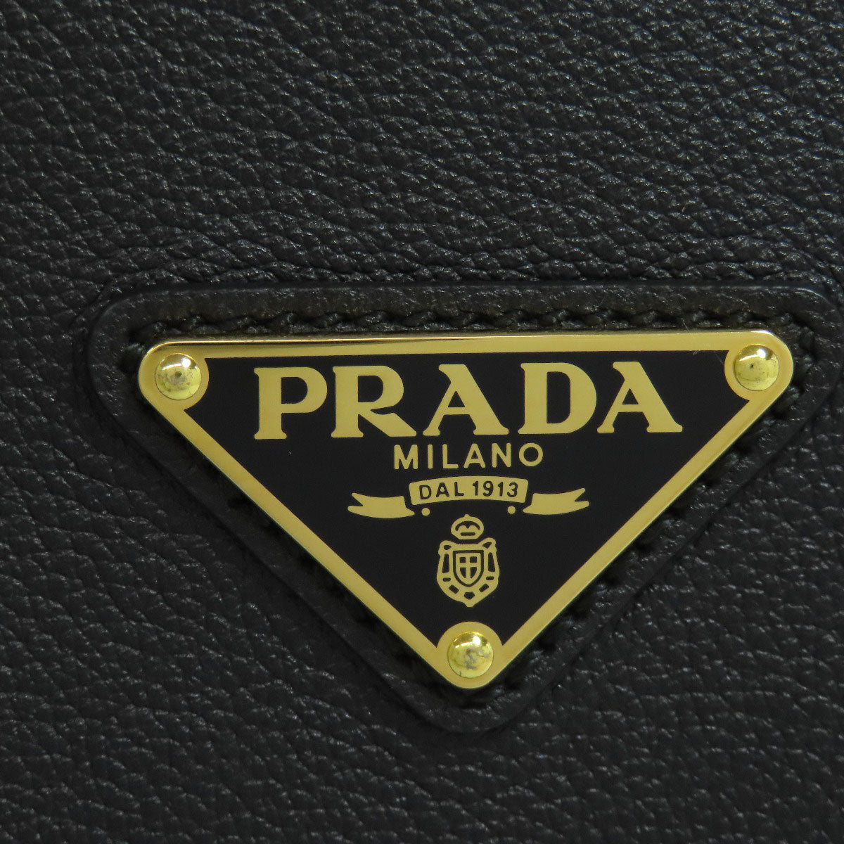 PRADA Logo Hardware Tote Bag Calf Ladies [Used]
